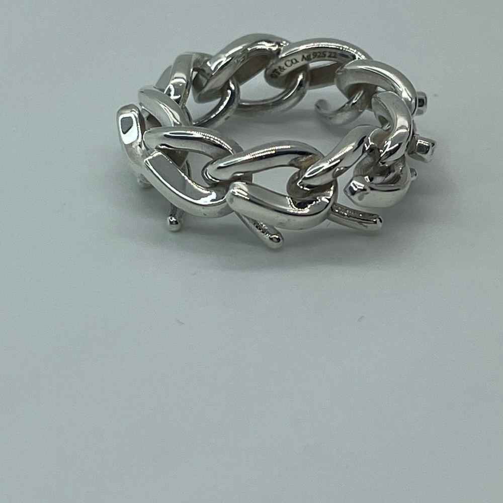 Tiffany & Co. Silver Link Ring - Picture 11 of 16